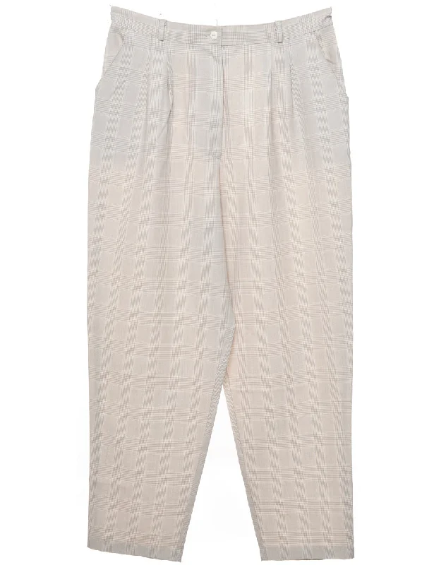 Flash Deals functional jacketLight Grey Checked Trousers - W33 L28