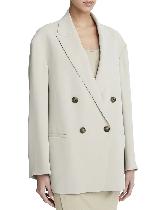 Limited Edition casual jacketVince Crepe Double Breasted Blazer