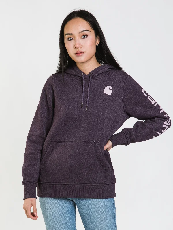 Buy More, Save More CARHARTT LOGO SLEEVE PULLOVER HOODIE - CLEARANCE