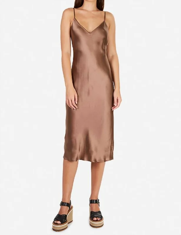 Price Drop long sleeve dressJodie Slip Dress In Sparrow