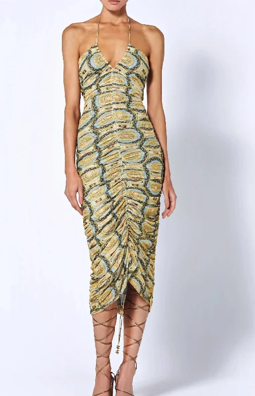Limited Stock wrap-around dressZiano Dress In Aztec Multi