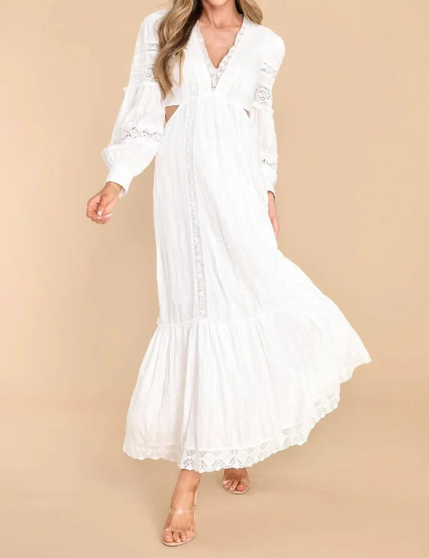 Today’s Deal v-neck dressAneesha Dress In True White