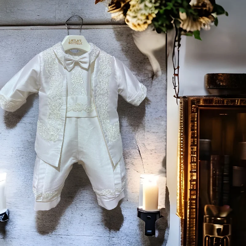 Savings Event fitted dressBoy's Silk Romper and Jacket