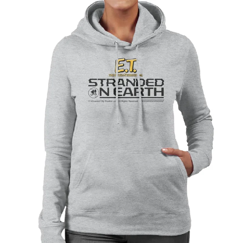 TIME-Limited Offer casual fit hoodieE.T. Stranded On Earth Women's Hooded Sweatshirt TIME-Limited Offer casual fit hoodieE.T. Stranded On Earth Women's Hooded Sweatshirt