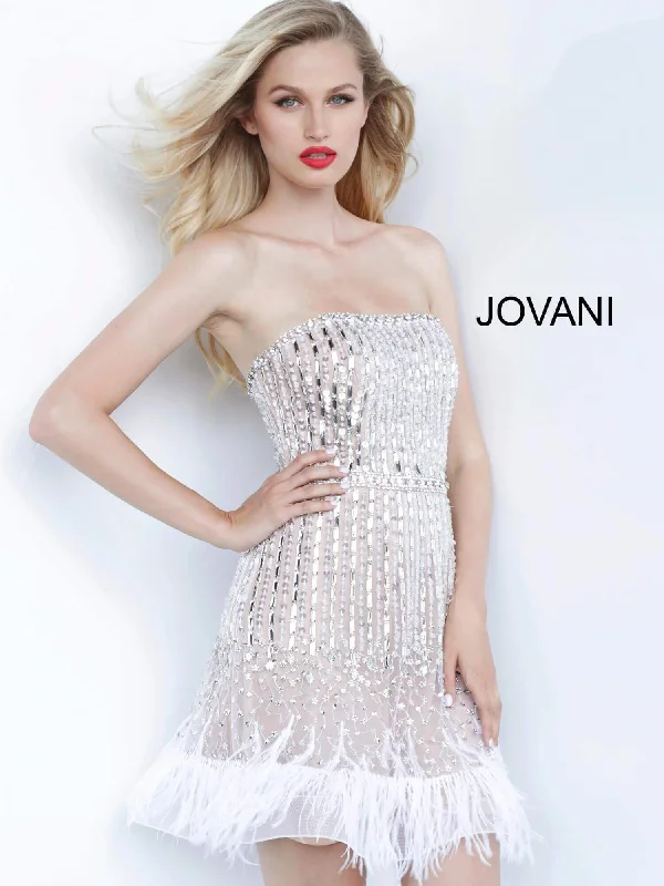 New Deals textured dressJovani 67278 Short Cocktail Beaded Dress