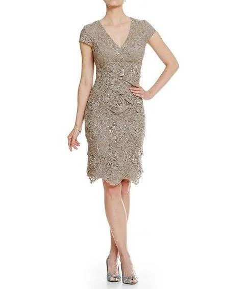 Savings Bonanza fitted cocktail dressAlex Evenings AE1121084 Short Formal Dress Cocktail