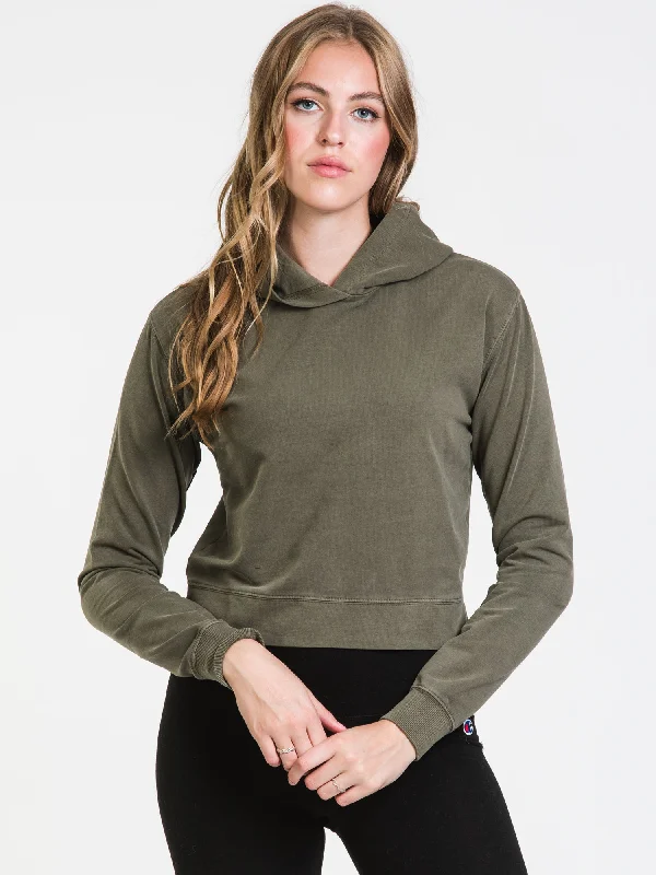 Time-Limited Offer TENTREE FRENCH TERRY CROPPED PULLOVER HOODIE - CLEARANCE
