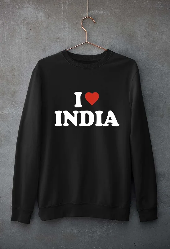 Mega Sale athletic casual sweatshirtI Love India Unisex Sweatshirt for Men/Women