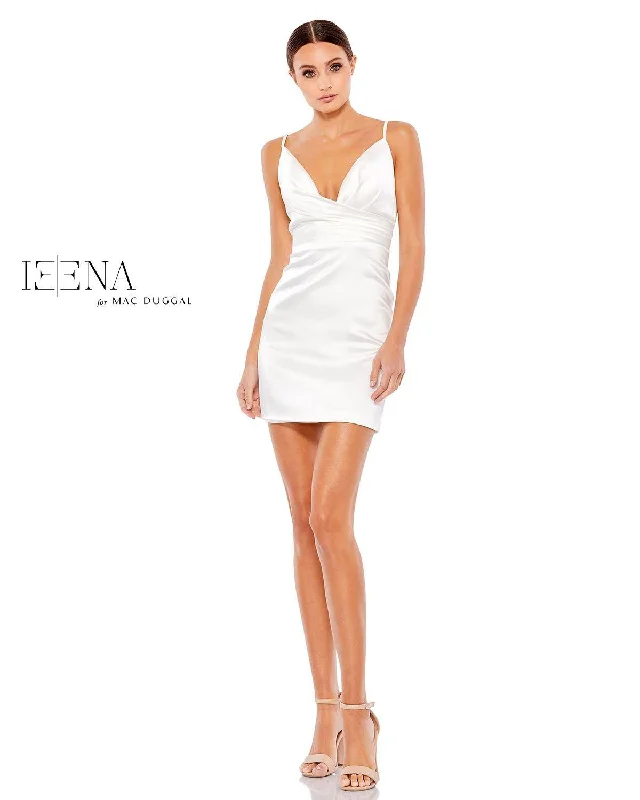 Epic Deals casual knit dressMac Duggal 26481 Short Spaghetti Strap Mini Dress