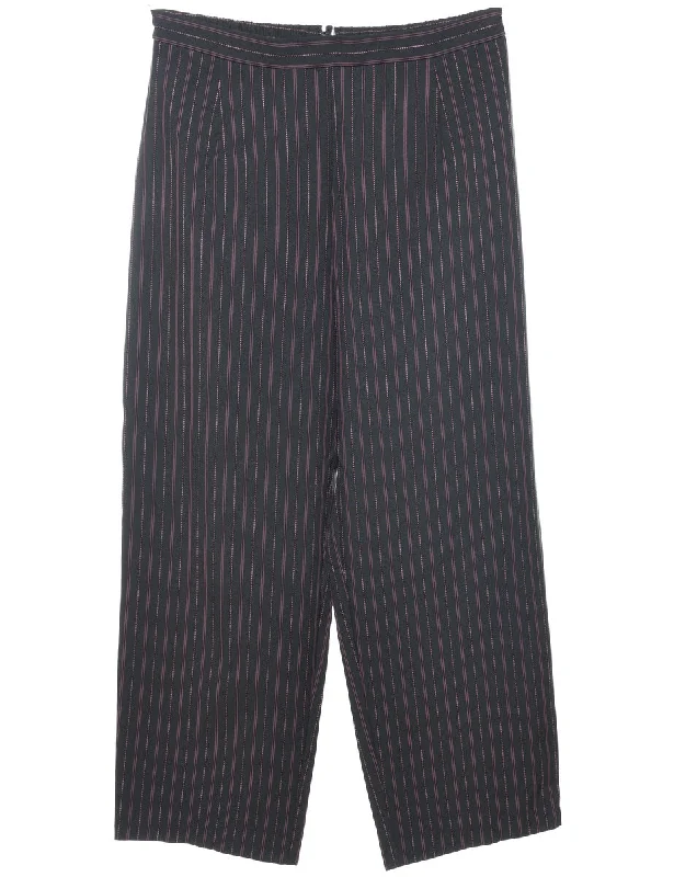 Take Advantage zip-up jacketPinstriped Black Trousers - W31 L26