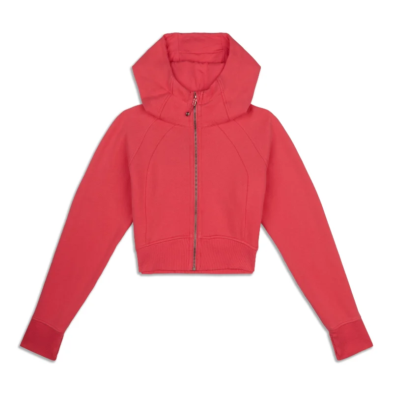 Instant Discount Scuba Full-Zip Cropped Hoodie - Resale