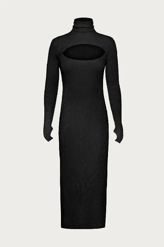 Price Drop casual summer dressBrielle Knit Midi Dress In Noir
