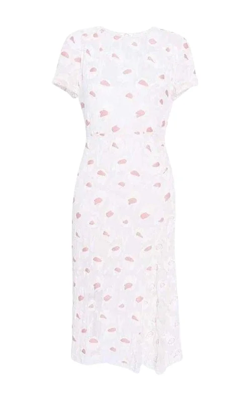 Bargain Prices flowy maxi dressRose Pivoine And Natural Floral Silk Blend Dress