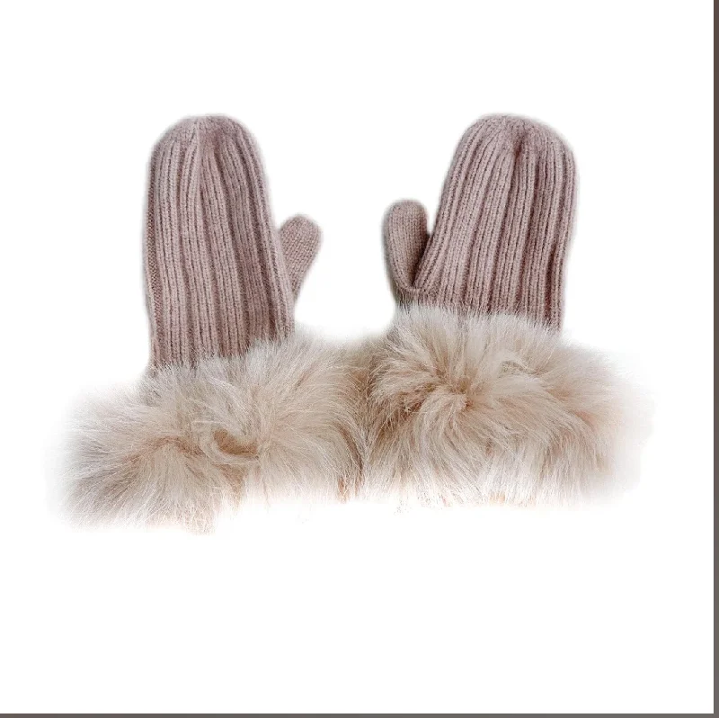 Price Drop flowy evening dressCashmere Latte Mittens