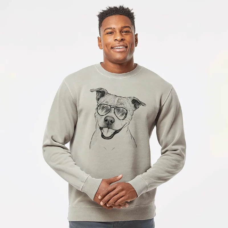 Discount Mania urban sports sweatshirtAviator BrookLyn the Staffordshire Bull Terrier - Unisex Pigment Dyed Crew Sweatshirt Discount Mania urban sports sweatshirtAviator BrookLyn the Staffordshire Bull Terrier - Unisex Pigment Dyed Crew Sweatshirt