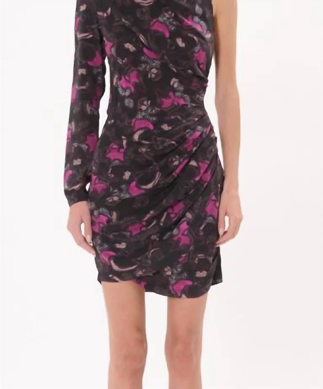 Early Access trendy wrap dressFabiola Dress In Black Multi