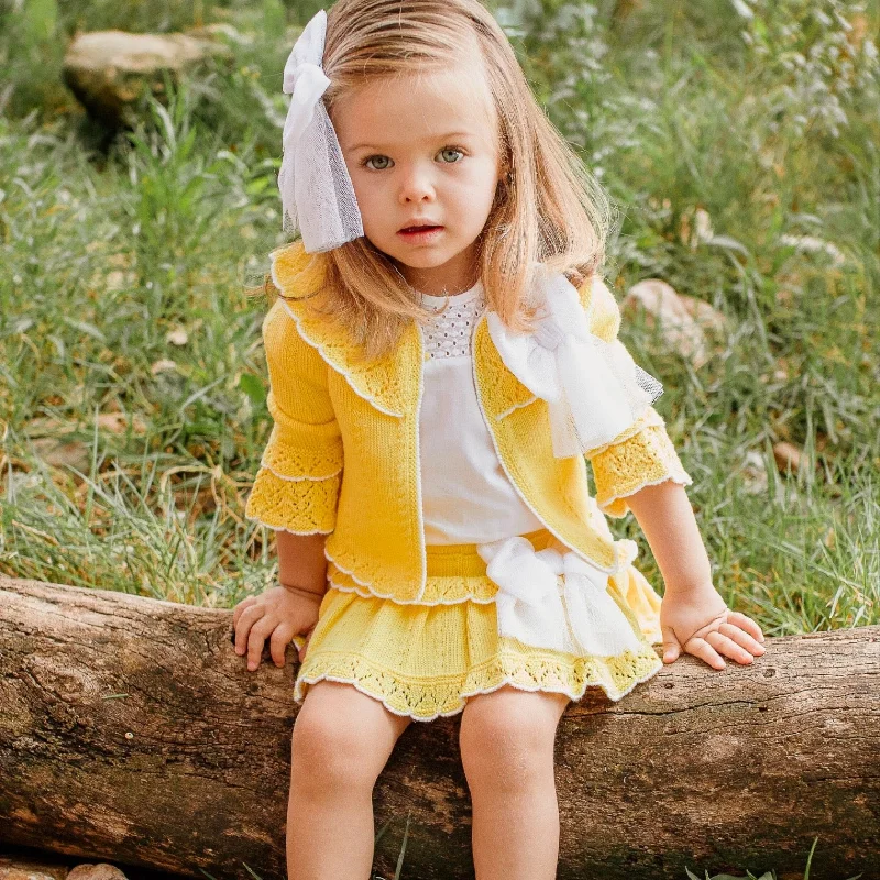 Weekend Deal trendy wrap dressSummer Yellow Set