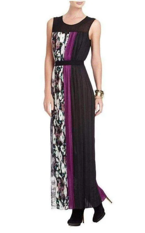 Limited Edition classic fit-and-flare dressPurple Cerise Pleated Color Block Dress