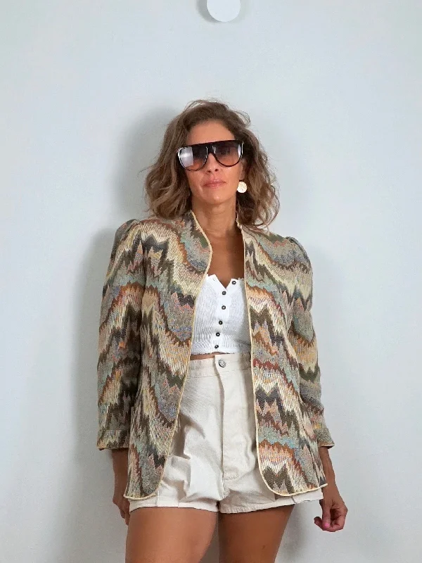 Amazing Deals casual windbreaker jacket80's Desert Sky Tapestry Jacket