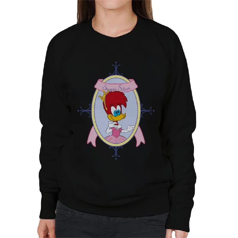Limited Quantity functional sports hoodieWoody Woodpecker Winnie Woodpecker Super Star Women's Sweatshirt Limited Quantity functional sports hoodieWoody Woodpecker Winnie Woodpecker Super Star Women's Sweatshirt