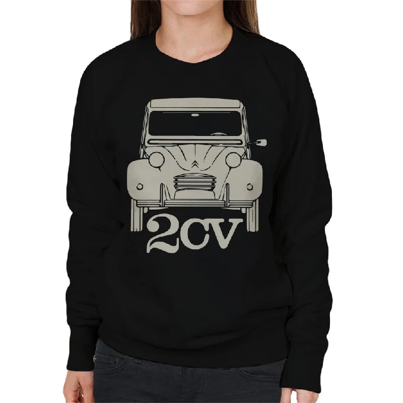 Blowout Deals fitted workout sweatshirtCitroën 2CV For Dark Women's Sweatshirt