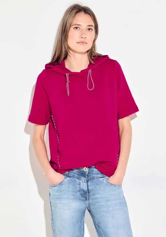 Discount Extravaganza casual pullover hoodieCecil Short Sleeve Hoodie Sweatshirt, Pink Sorbet Discount Extravaganza casual pullover hoodieCecil Short Sleeve Hoodie Sweatshirt, Pink Sorbet