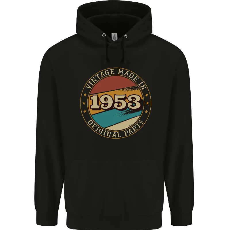 Final Clearance stylish hoodie71st Birthday  Vintage Made In 1953 Mens 80% Cotton Hoodie