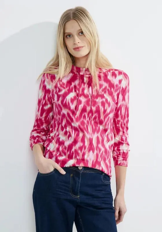 New Deals zip-up hoodieCecil Stand-Up Collar Sweatshirt, Pink Sorbet