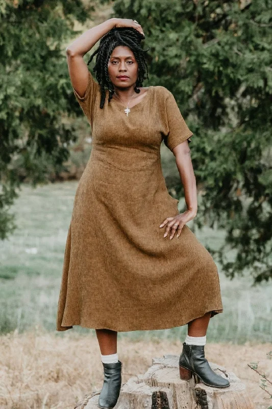 Price Cut summer dressBella Dress in Golden Checker