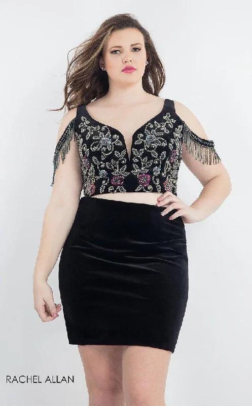 Price Drop chic dressRachel Allan Plus Size Homecoming Short Dress 4805