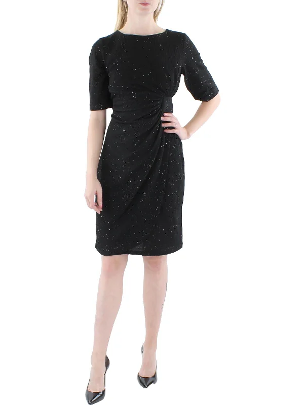 Closeout Sale casual shift dressPetites    Womens Embellished Midi Cocktail and Party Dress