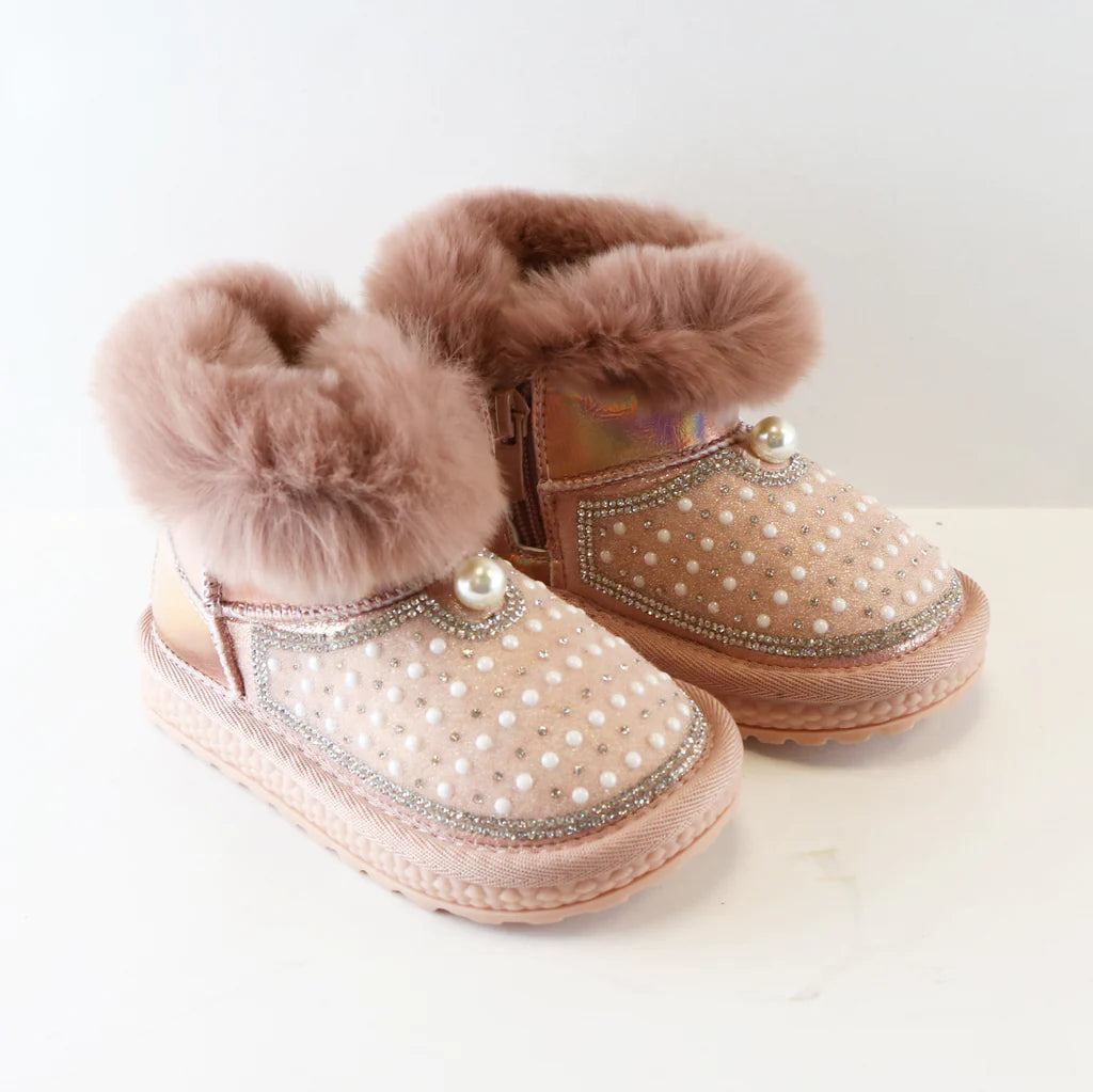 Limited Edition mini dressPearl Furry Boot