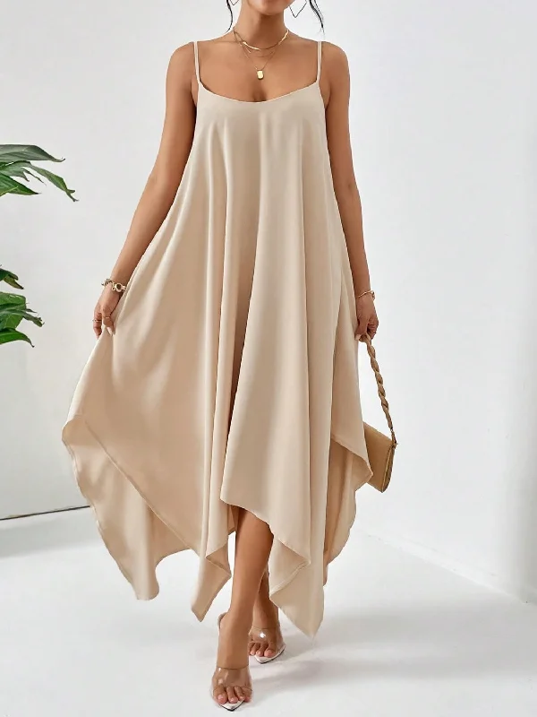 Major Savings comfy maxi dressScoop Neck Midi Cami Dress