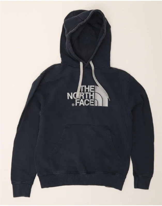 Deal Alert THE NORTH FACE Mens Graphic Hoodie Jumper Small Navy Blue Cotton