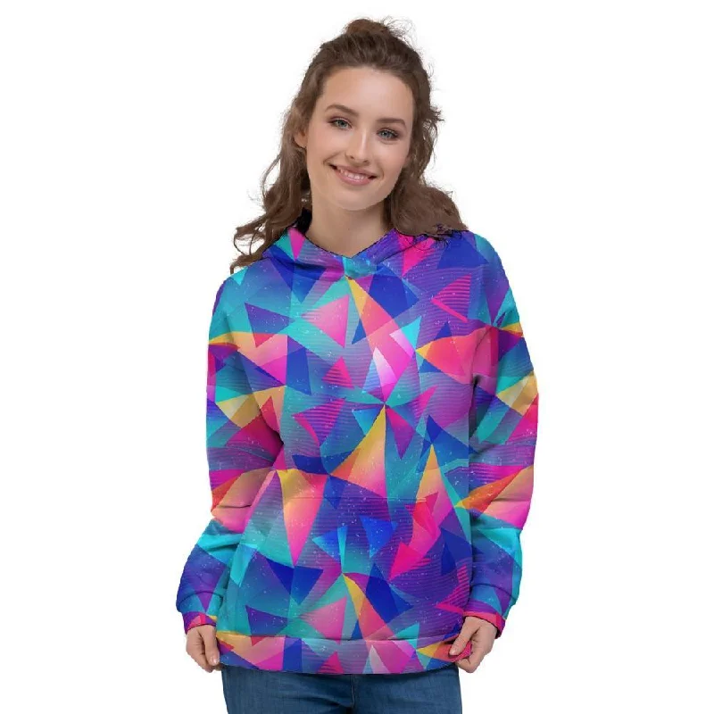 Limited Availability Rainbow Triangle Geometric Women's Hoodie