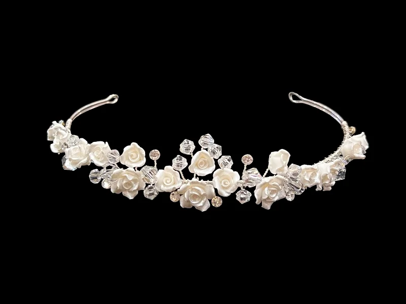 Online Specials ruffle dressPorcelain Flower Headpiece