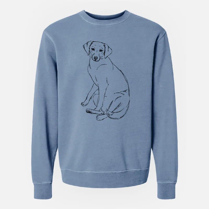 Factory Direct Sale minimaDoodled Penny the Mixed Breed - Unisex Pigment Dyed Crew Sweatshirt Factory Direct Sale minimaDoodled Penny the Mixed Breed - Unisex Pigment Dyed Crew Sweatshirt