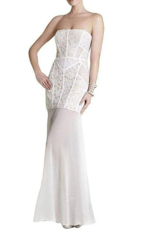 Deal Alert one-shoulder dressVivienne Lace Blocked Strapless Dress