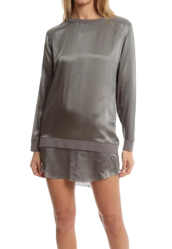 Today’s Deal ashionable dressRose Loose Dress In Silver
