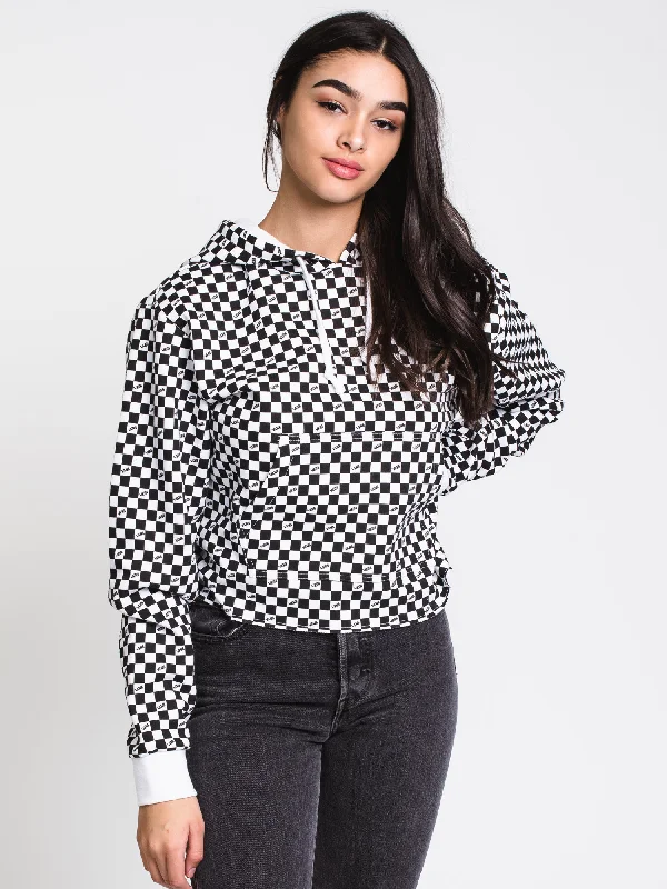 Season Finale Sale WOMENS MINI CHECKER PULLOVER HOODIE