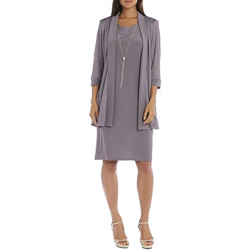Deal of the Week chic lightweight jacketWomens Knit Metallic Topper Jacket