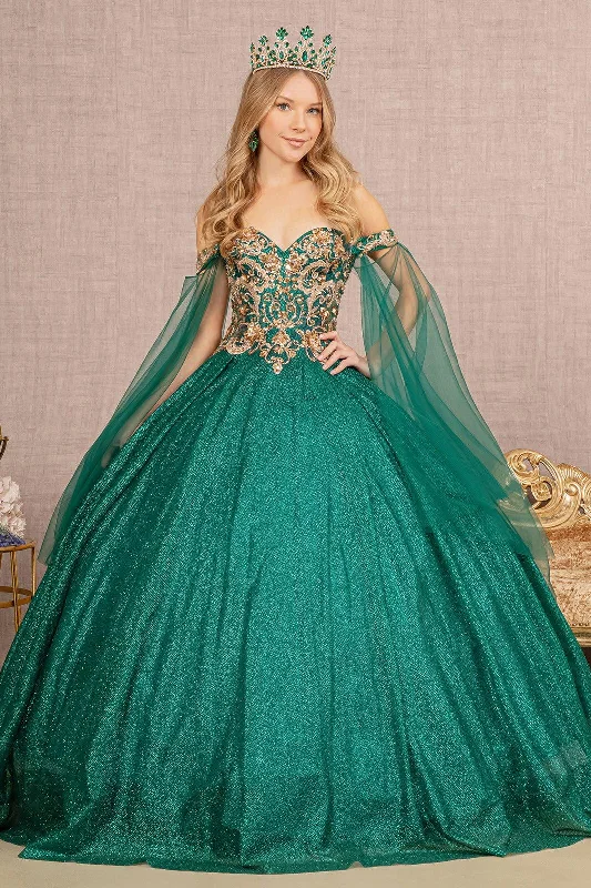 Factory Direct Sale midi dressLong Quinceanera Dress Glitter Mesh Ball Gown