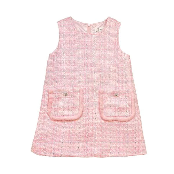 Markdown Madness wool dressPink Houndstooth Dress