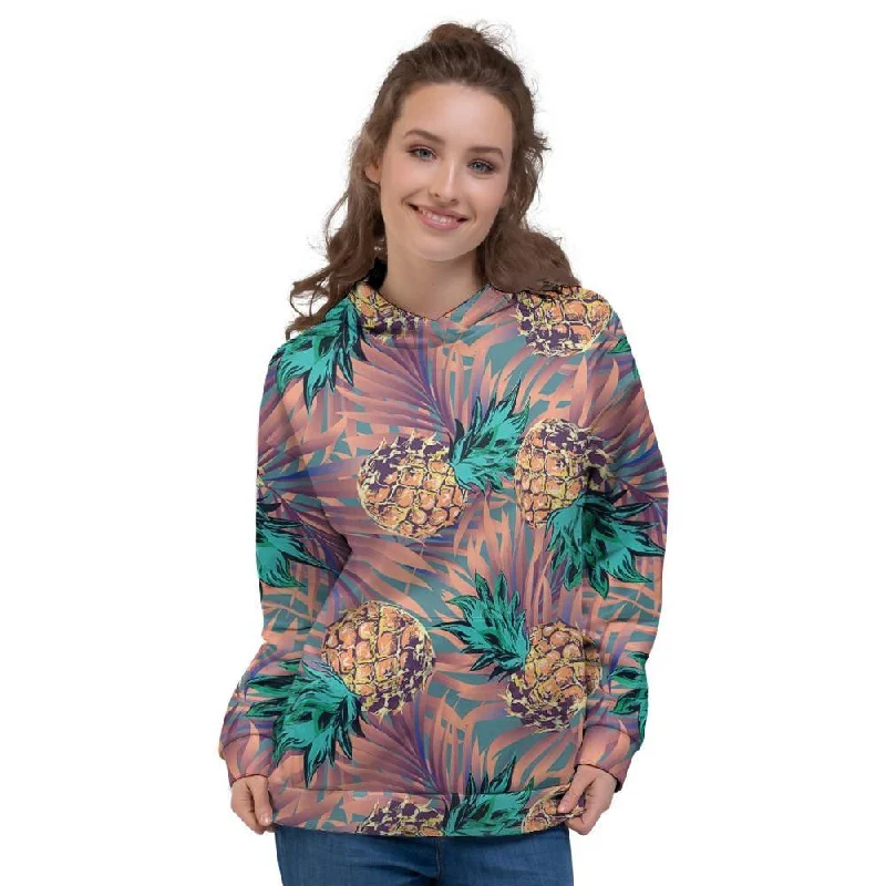 Mega Deal Pineapple Hawaiian Print Women's Hoodie