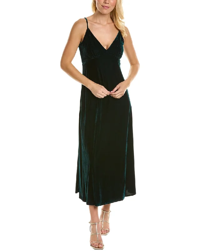 Friends and Family Sale off-shoulder dressTaylor Stretch Velvet Maxi Dress