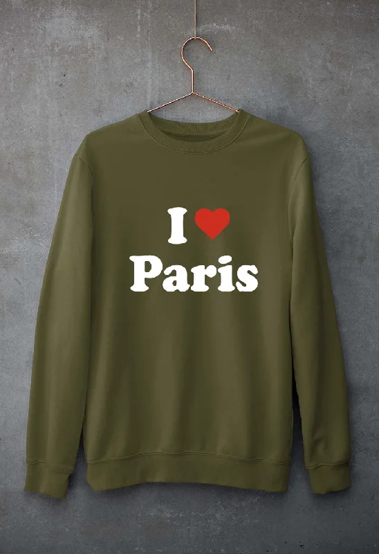 Epic Deals trendy fitness sweatshirtI Love Paris Unisex Sweatshirt for Men/Women