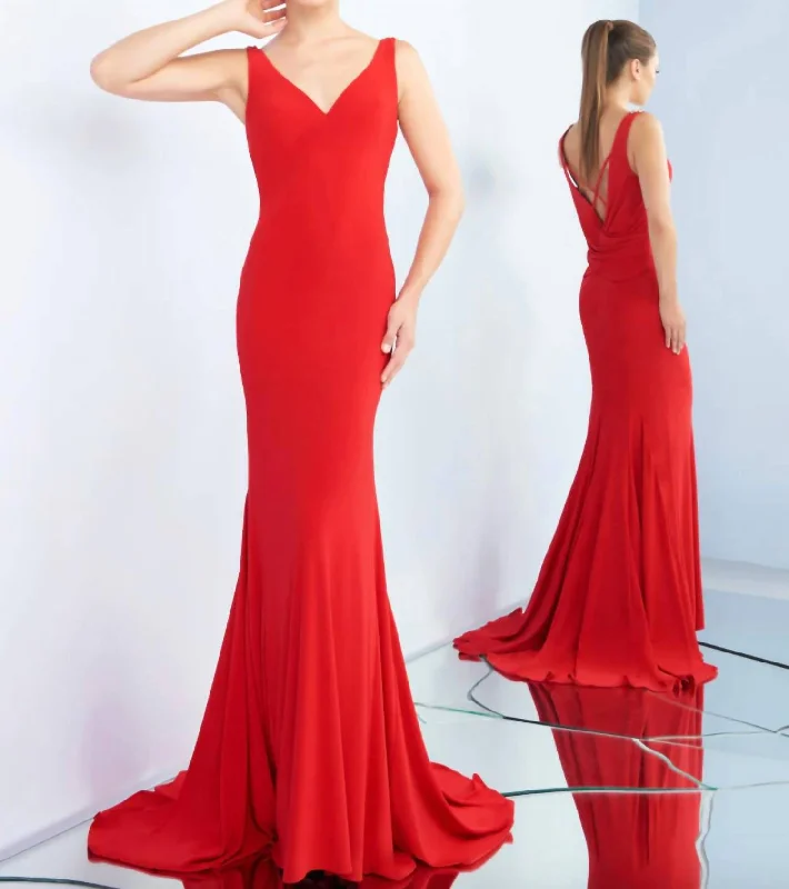 Clearance Items casual summer dress2050 In Red