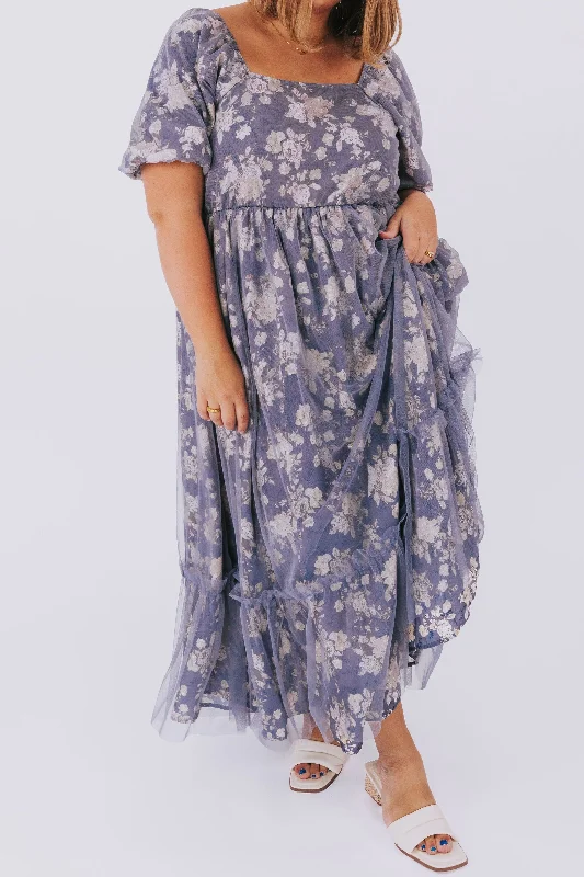 Members Only vintage dressPLUS SIZE - Blue Nightingale Dress