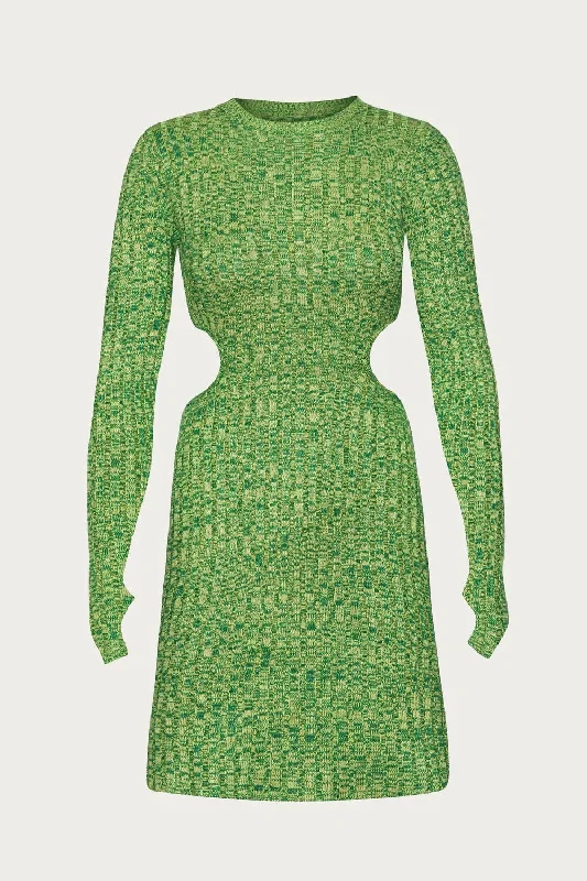 Bonus Savings midi dressDove Mini Dress In Marled Green