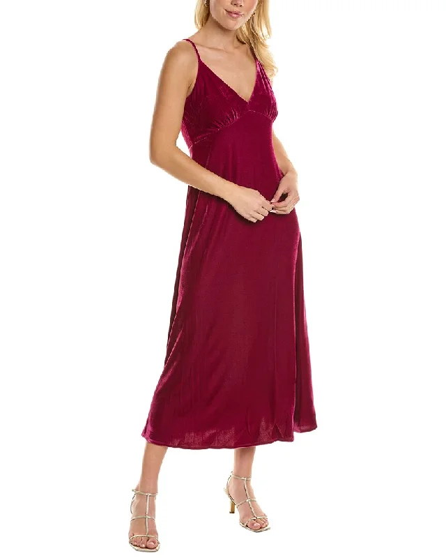 Grand Opening Sale casual midi dressTaylor Stretch Velvet Maxi Dress